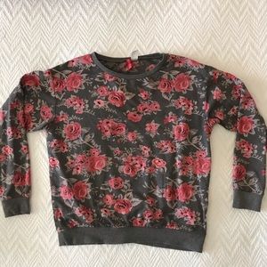Floral Sweater Top